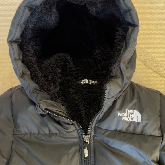 The North Face Moondoggy Hoodie 550 Down & Waterfowl Coat w Sherpa lining Unisex - Picture 4 of 9